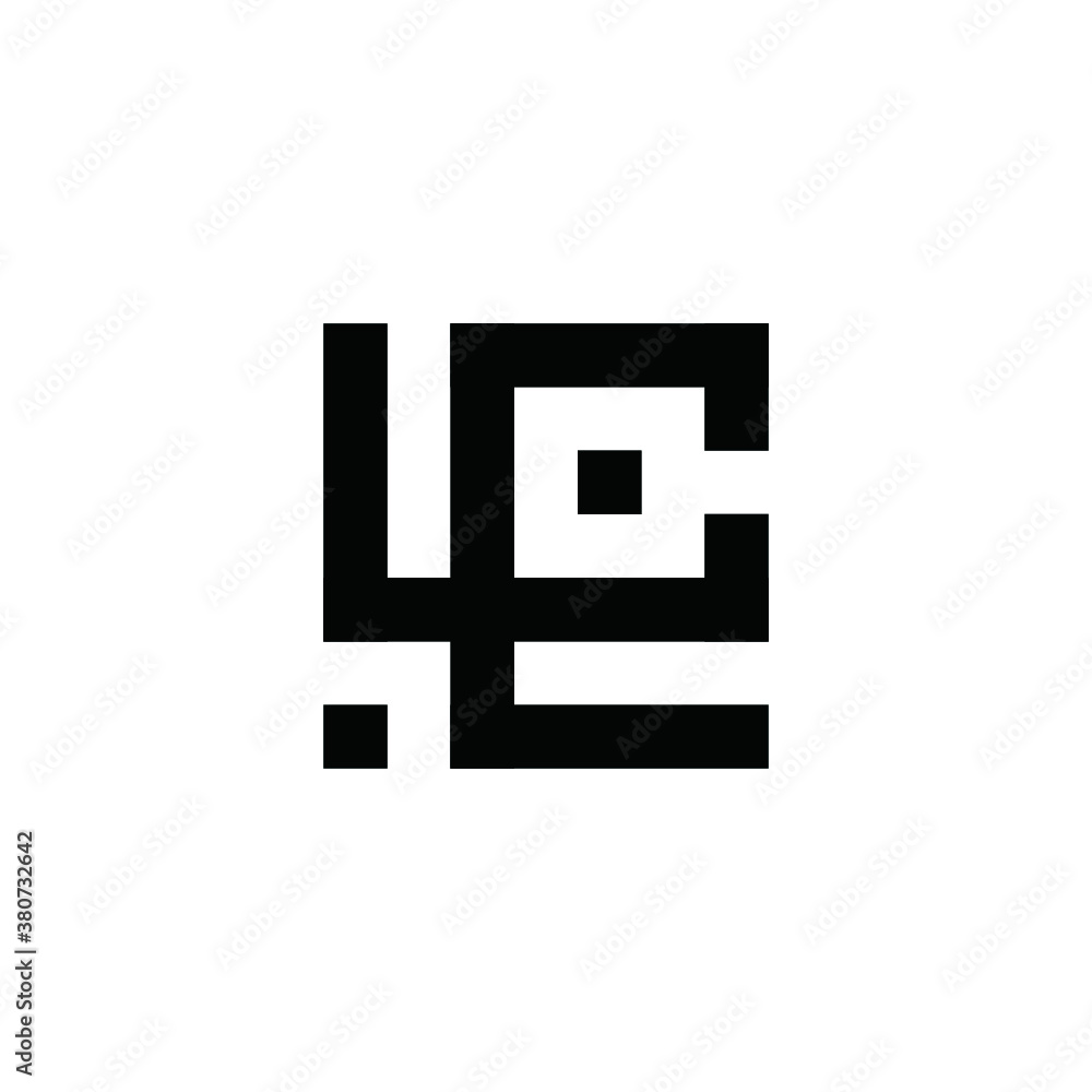 vector logo L letter LC icon illustrations