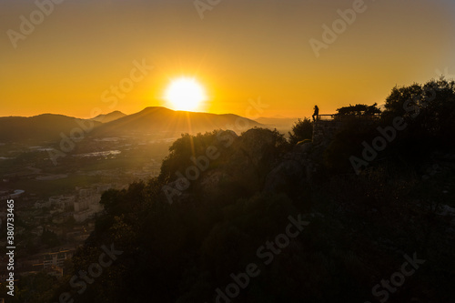Wallpaper Mural silhouette coucher de soleil Torontodigital.ca