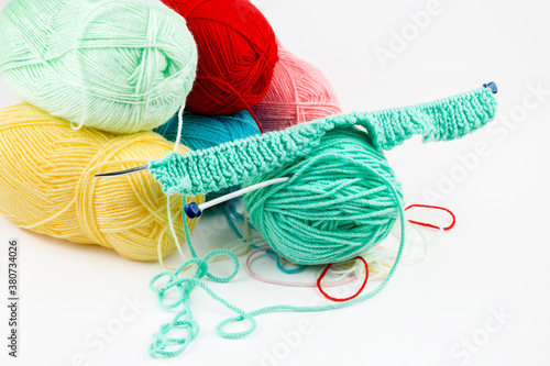 Close up shot of colored wo...