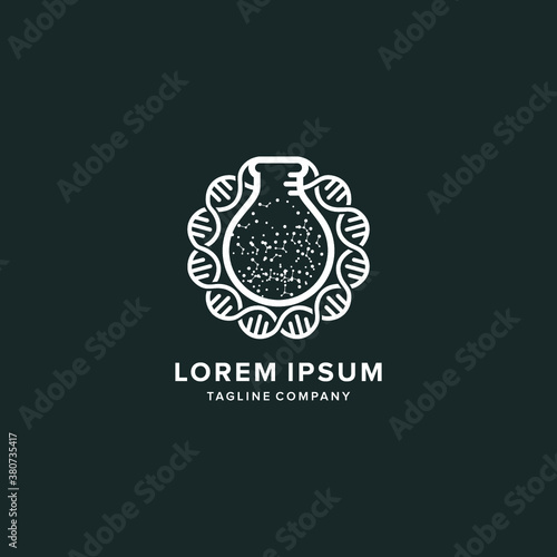 vector logo Labs icon botle illustrations