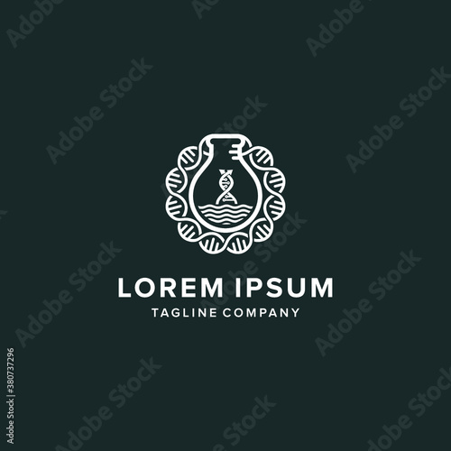 vector logo Labs icon botle illustrations