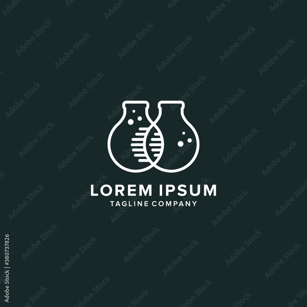 vector logo Labs icon botle illustrations vector logo Labs icon botle illustrations
