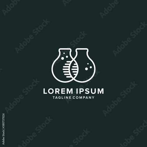 vector logo Labs icon botle illustrations