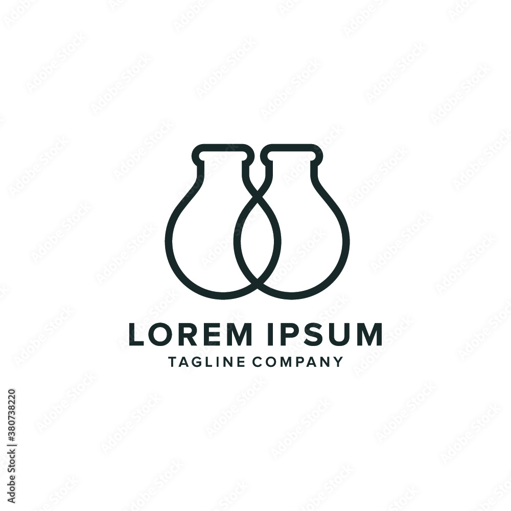 vector logo Labs icon botle illustrations