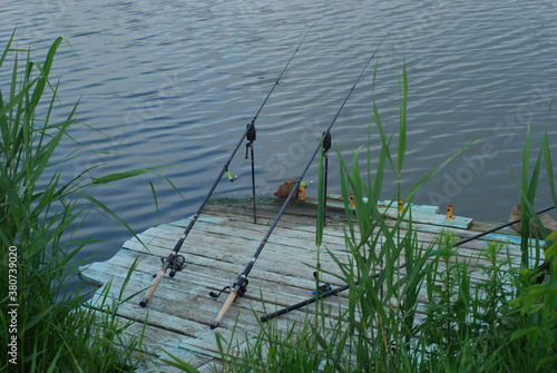 during active rest it is fishing, always with you fishing rod floats and hooks with a line