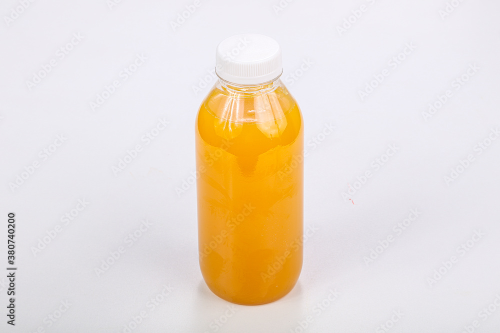 Orange fresh made juice bottle Orange fresh made juice bottle