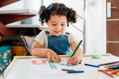 Mixed race child home schooling