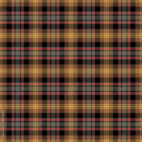 Watson Weathered Tartan Seamless Pattern - Repeating pattern design of Weathered tartan