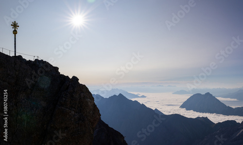 Zugspitze Gipfel Panorama Sommer photo