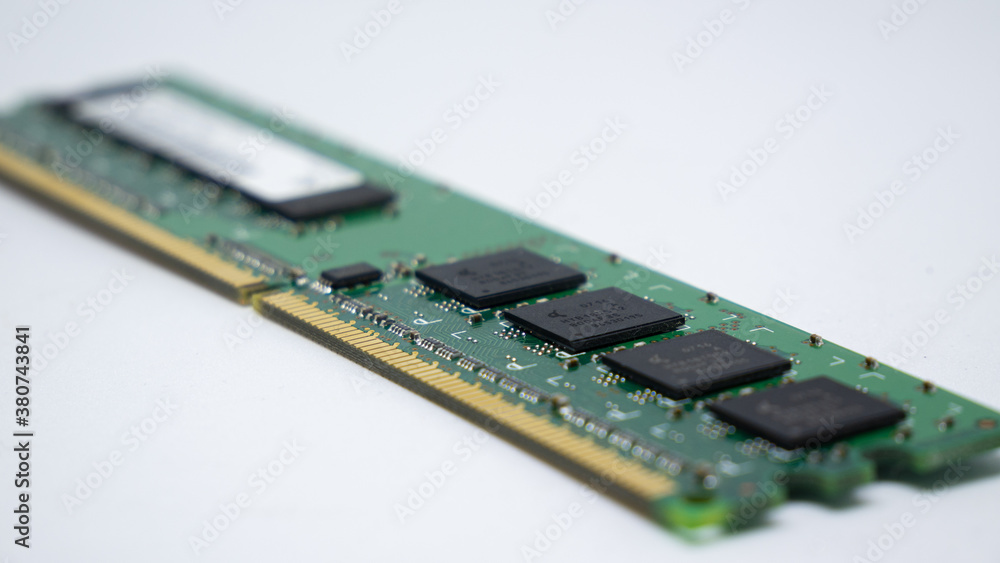 close up of computer memory close up of computer memory