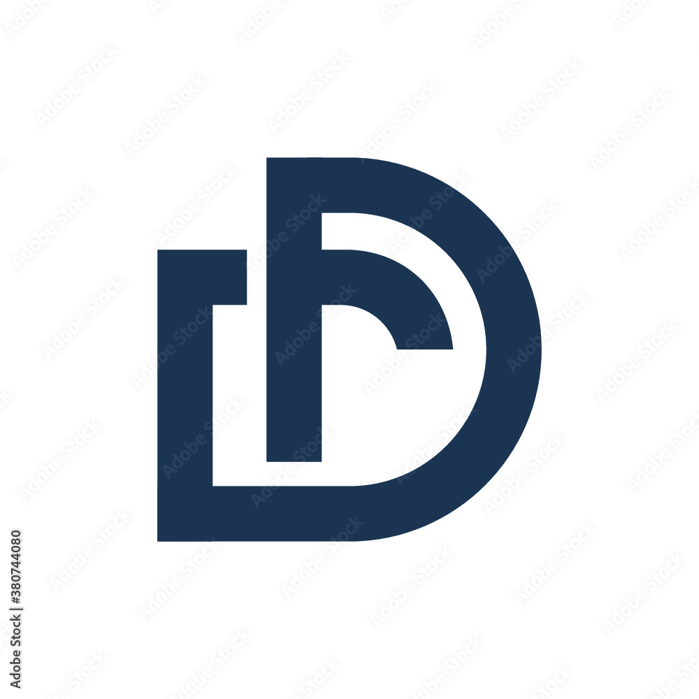 vector logo D alphabet DF icon illustrations vector logo D alphabet DF icon illustrations