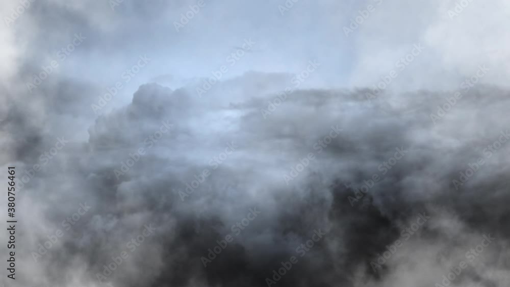 a thunderstorm inside the gray cloud, cumulus clouds a thunderstorm inside the gray cloud, cumulus clouds