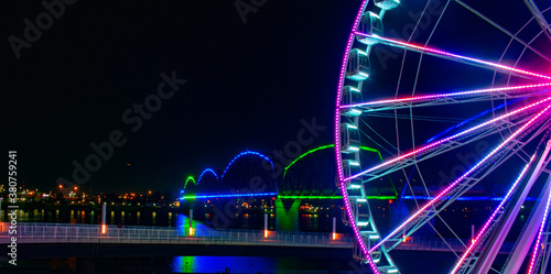 Ferris Wheel at night photo