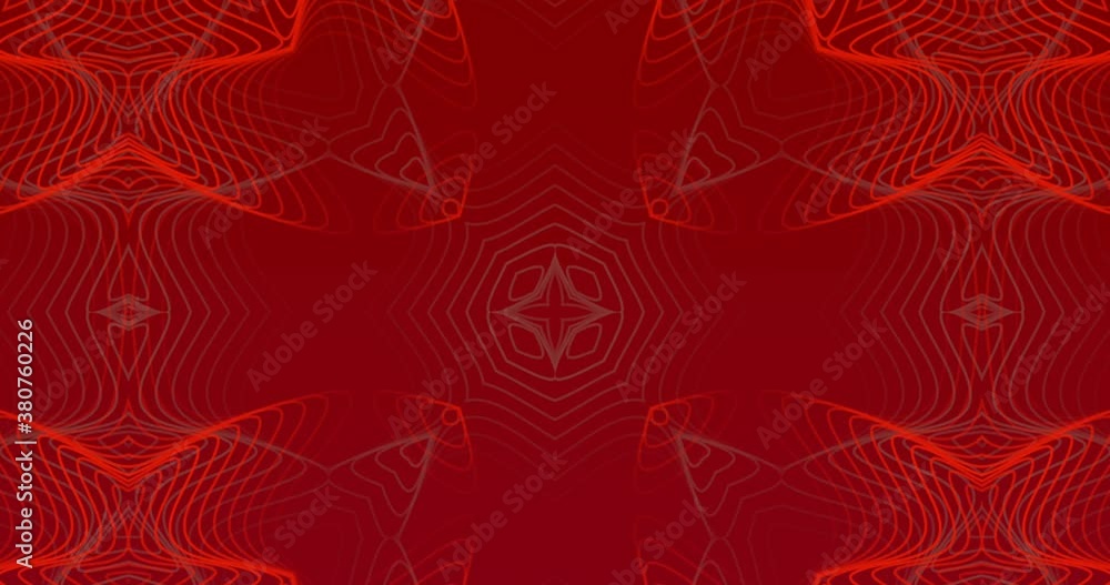 Moving kaleidoscope abstract red shapes Moving kaleidoscope abstract red shapes