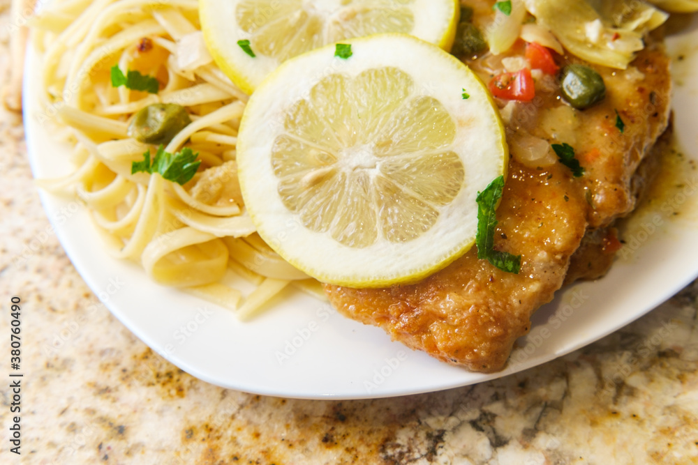 Chicken Piccata Linguine