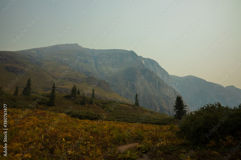Smoky morning landscape in the San Juan Mountains of Colorado Smoky morning landscape in the San Juan Mountains of Colorado