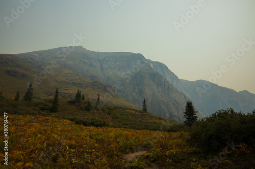 Smoky morning landscape in the San Juan Mountains of Colorado