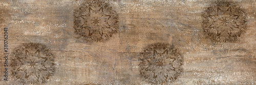Wallpaper Mural vintage wood look decor background in beige gray tones Torontodigital.ca