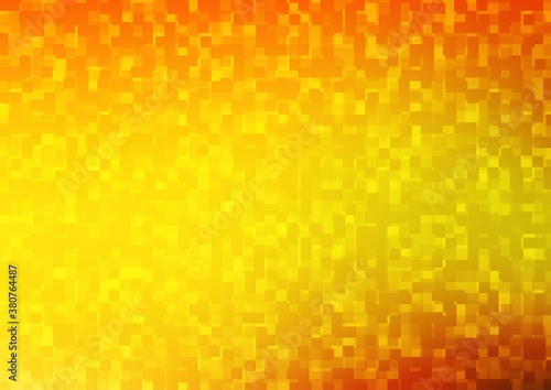 Light Orange vector template with crystals, rectangles.