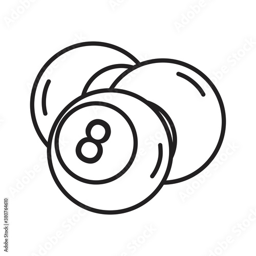 Isolated pool casino poker game icon- Vector