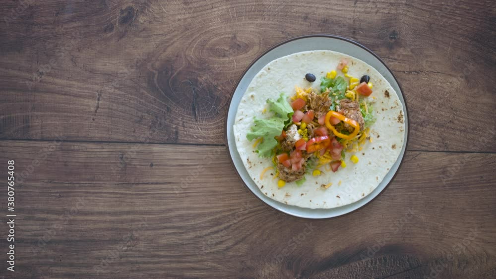 Making a Chicken Lettuce Wrap