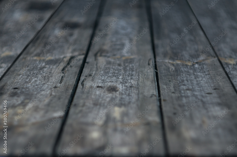 Wooden table perspective, aged surface, rural style Wooden table perspective, aged surface, rural style