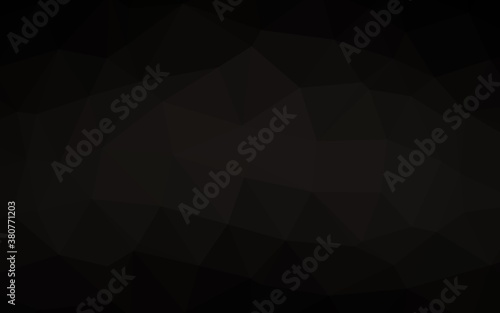 Dark Black vector abstract polygonal texture. Geometric illustration in Origami style with gradient. Completely new template for your business design.