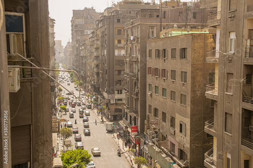 Obraz na płótnie Architecture and street scene from Egypt, El Cairo 2018 w salonie