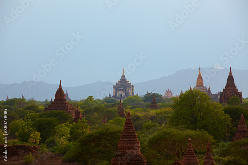 Buddhist Temples in Bagan Myanmar photo