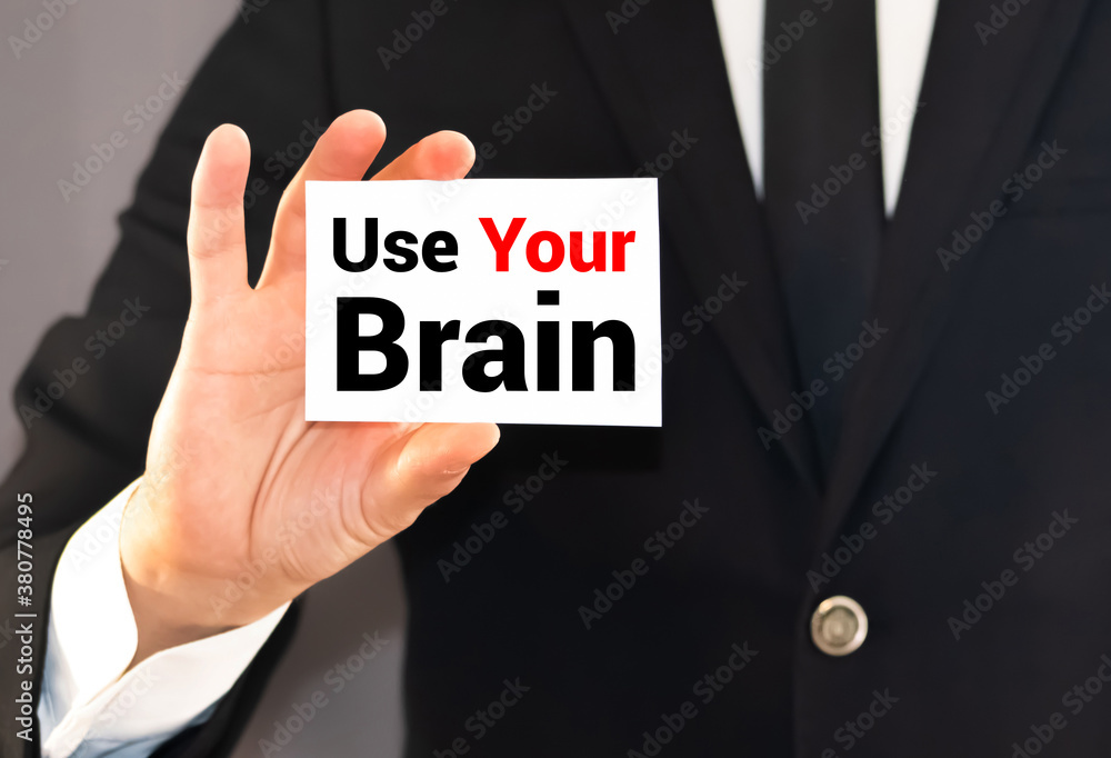 Use your brain, hand lettering, and book Use your brain, hand lettering, and book