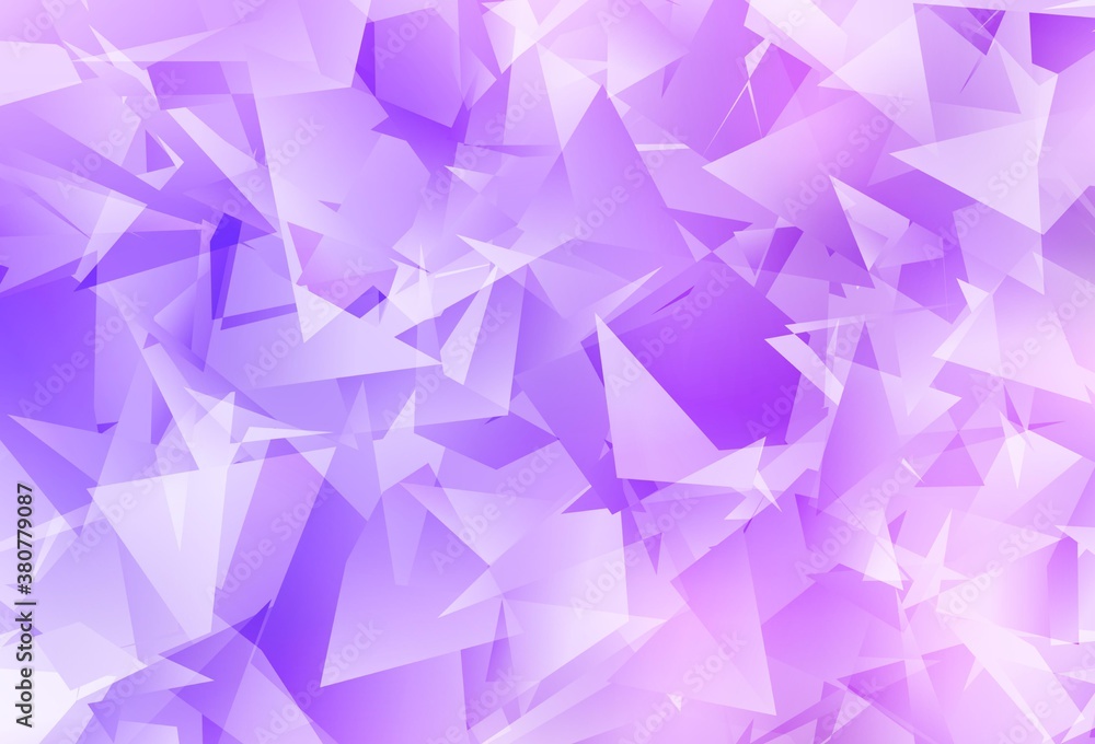 Fototapeta premium Light Purple vector abstract mosaic pattern.