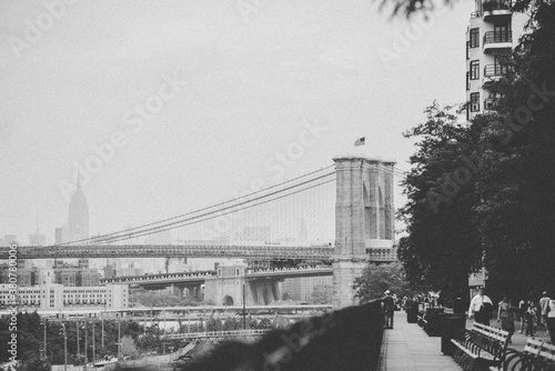 Brooklyn Bridge + Manhattan skyline photo