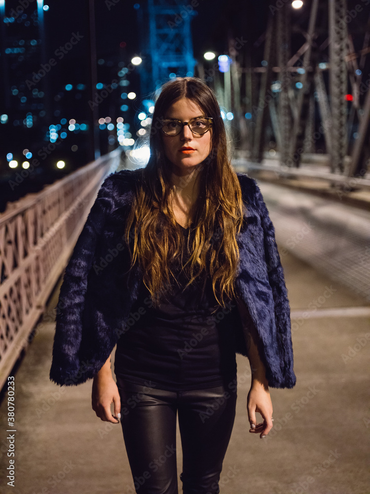 Model at night Model at night