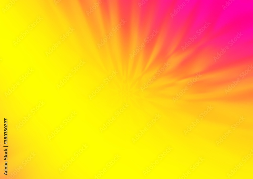 Obraz premium Light Pink, Yellow vector blurred shine abstract background. Shining colorful illustration in a Brand new style. The best blurred design for your business.
