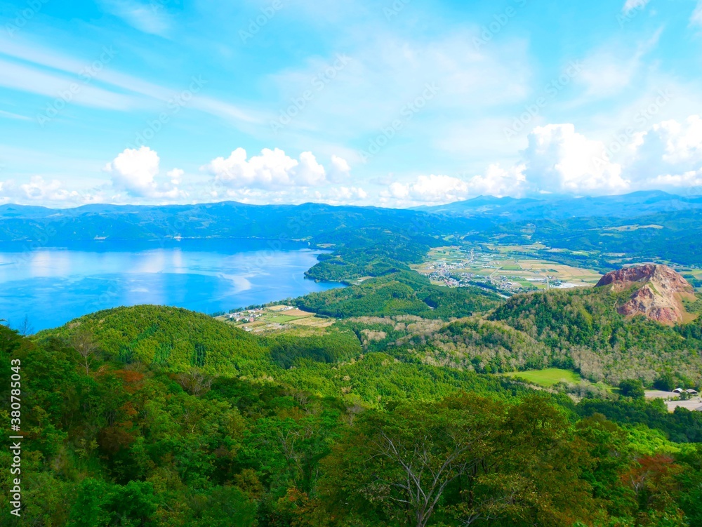 Fototapeta premium 有珠山からの景色