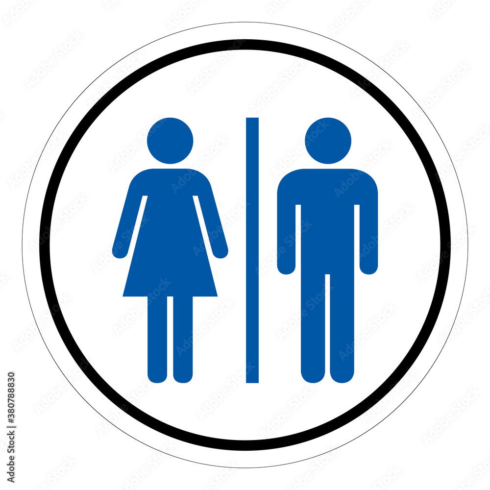 Restroom Symbol Sign, Vector Illustration, Isolate On White Background Label. EPS10 Restroom Symbol Sign, Vector Illustration, Isolate On White Background Label. EPS10