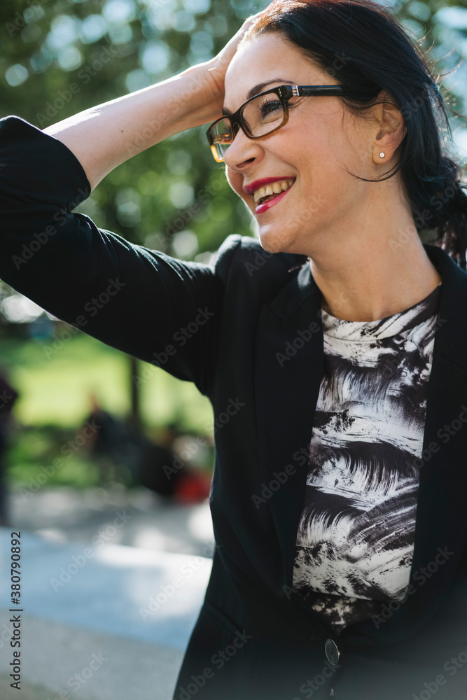 Happy and smiling businesswoman portrait Happy and smiling businesswoman portrait