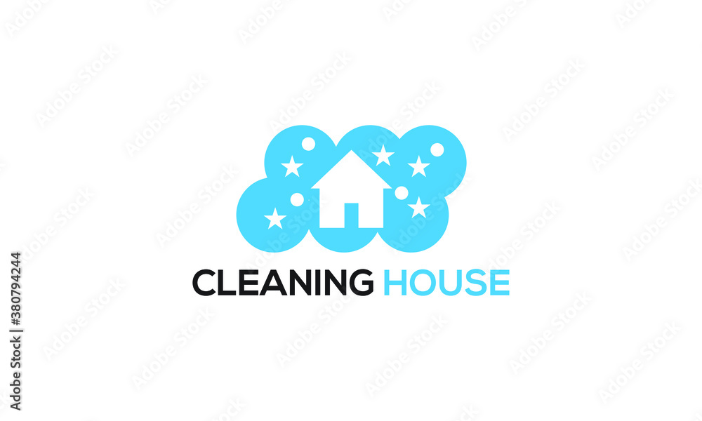 House Cleaning logo designs concept, Cleaning House logo template vector