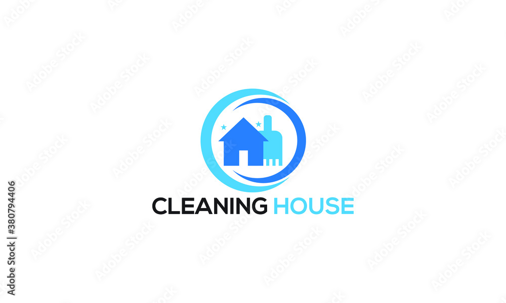 House Cleaning logo designs concept, Cleaning House logo template vector