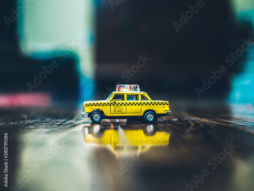 little taxy toy car photo