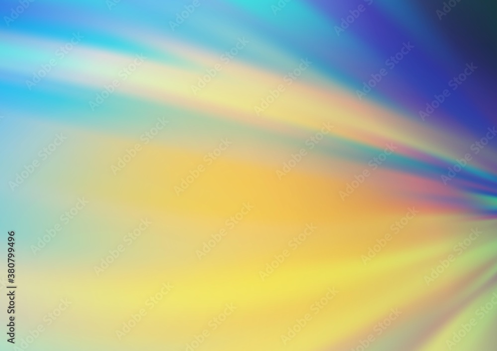 Light Blue, Yellow vector blurred background. Colorful illustration in abstract style with gradient. A completely new template for your design.