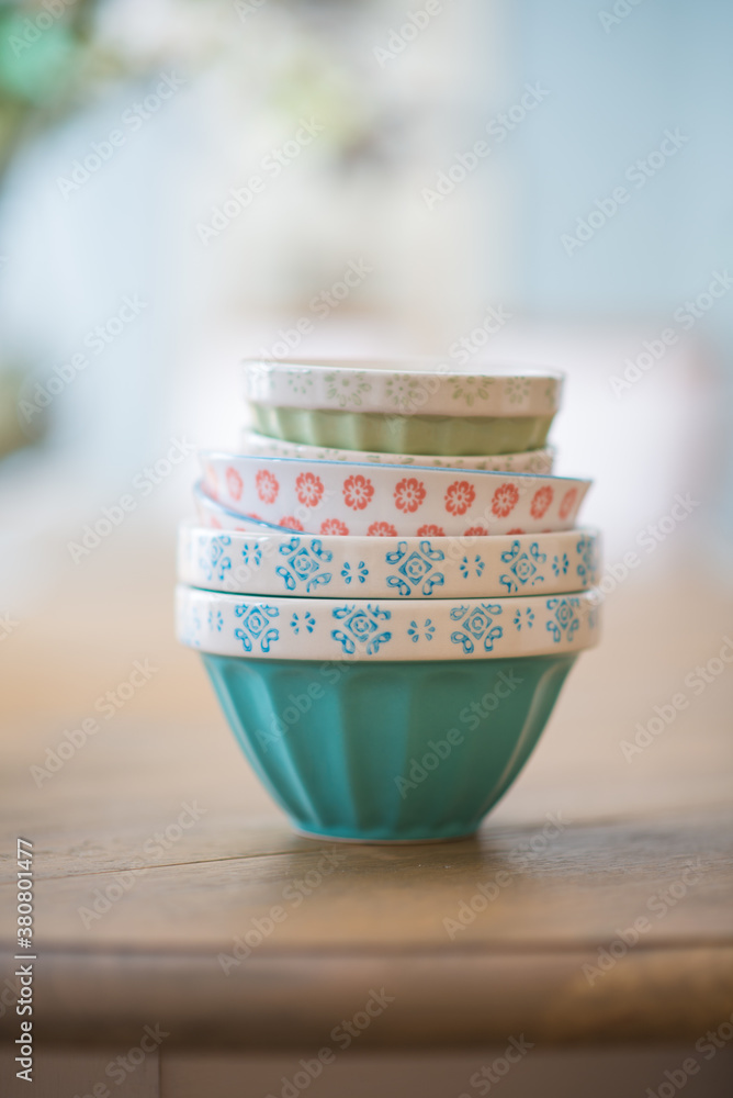 Set of different designs bowls Set of different designs bowls