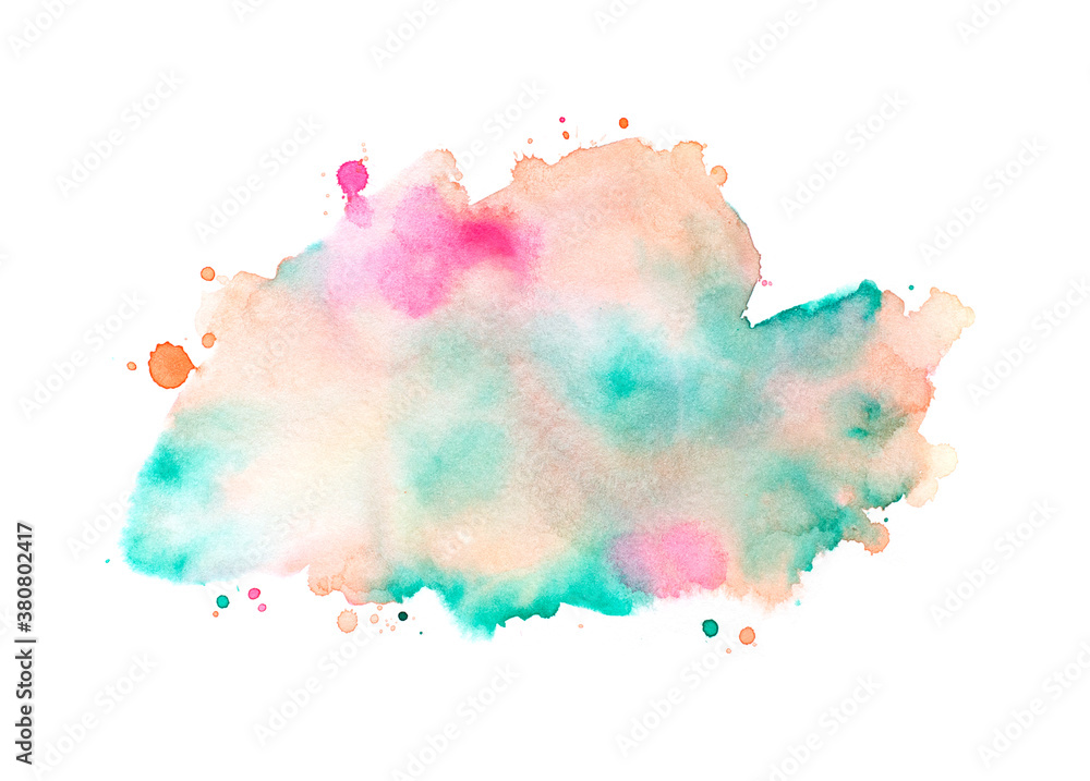 watercolor paint of splashes.