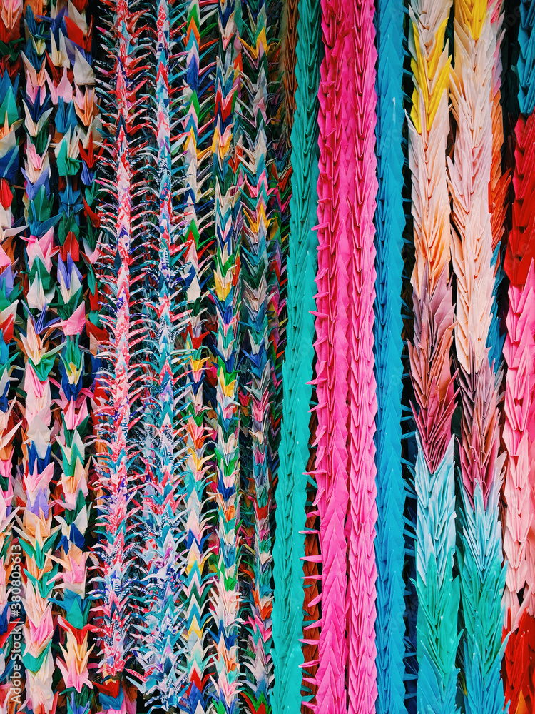 Rows of Paper Cranes Rows of Paper Cranes