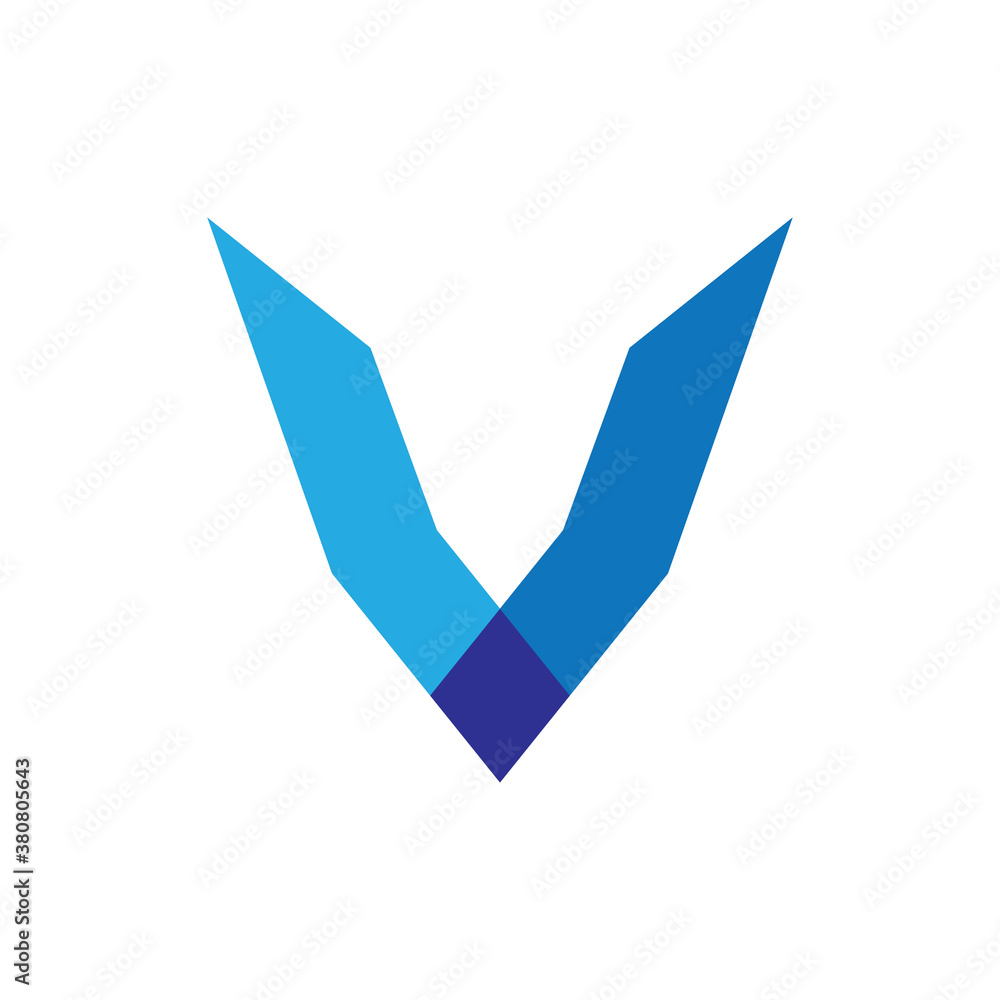 Photography V letter logo design vector