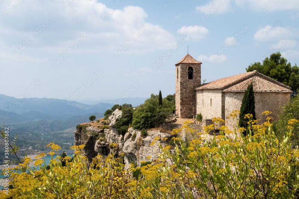 Medieval village on top of mountain Medieval village on top of mountain