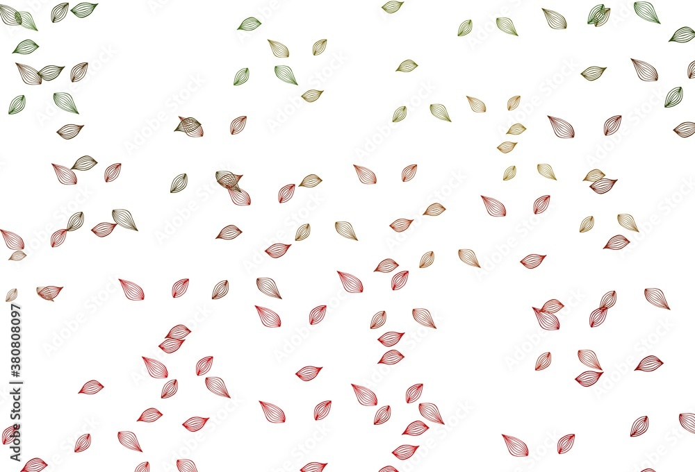 Light Green, Red vector doodle layout. Light Green, Red vector doodle layout.
