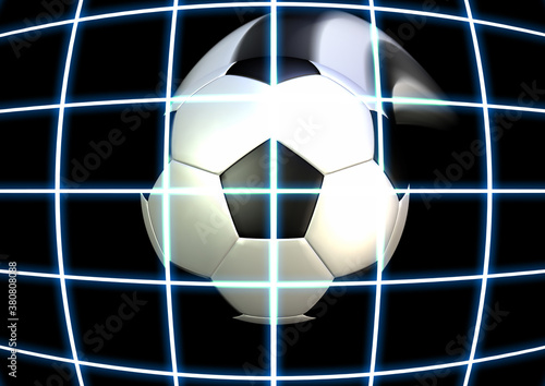 動きがあるサッカーボール