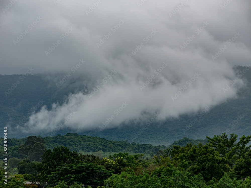 Photos of Fog and mountains at Khao yai National Park , Thailand.