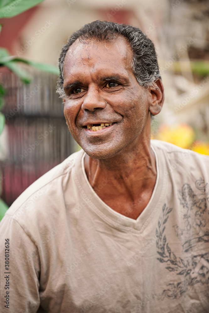 Aboriginal Man in his Forties Smiling Broadly Aboriginal Man in his Forties Smiling Broadly